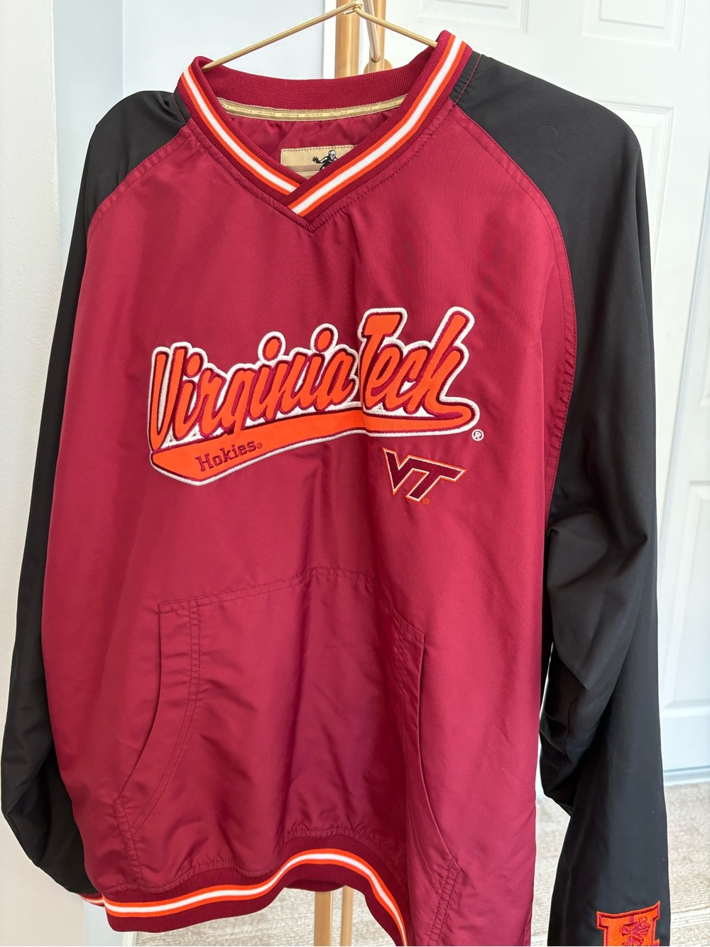 Reebok Heisman Collection Pullover Jacket - Maroon with Orange & White Trim